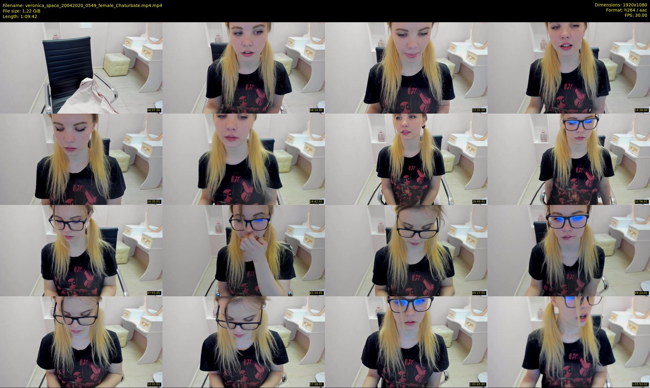 veronica_space — 70 minute Chaturbate female cam show recording, 1080p, Apr 20, 2020