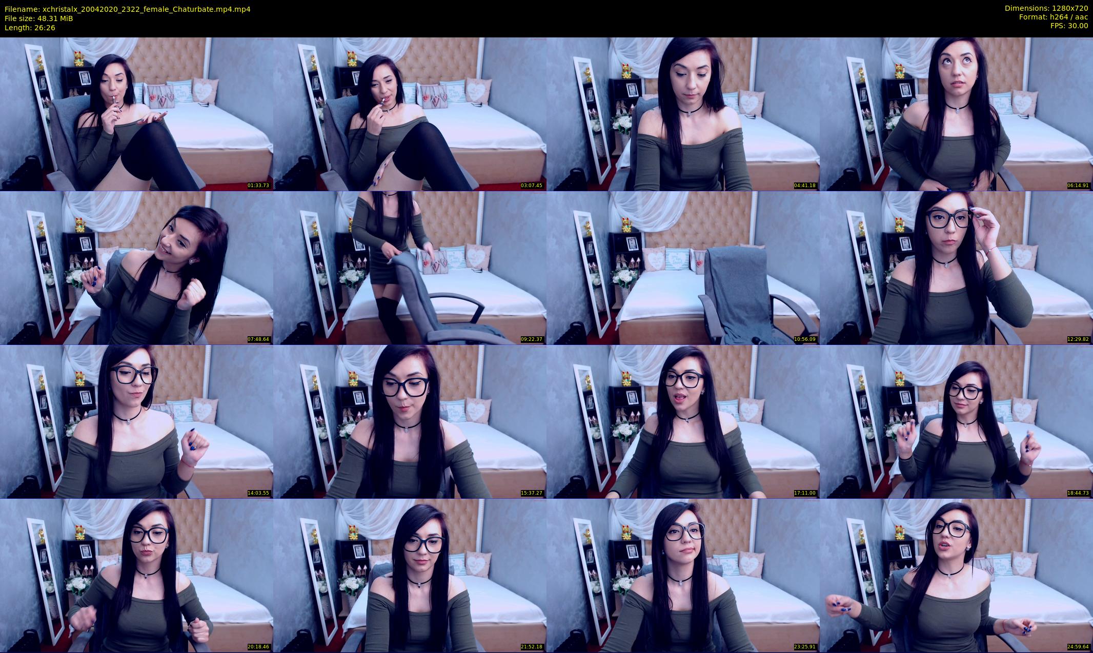 xchristalx — 27 minute Chaturbate female cam show recording, 720p, Apr 20, 2020
