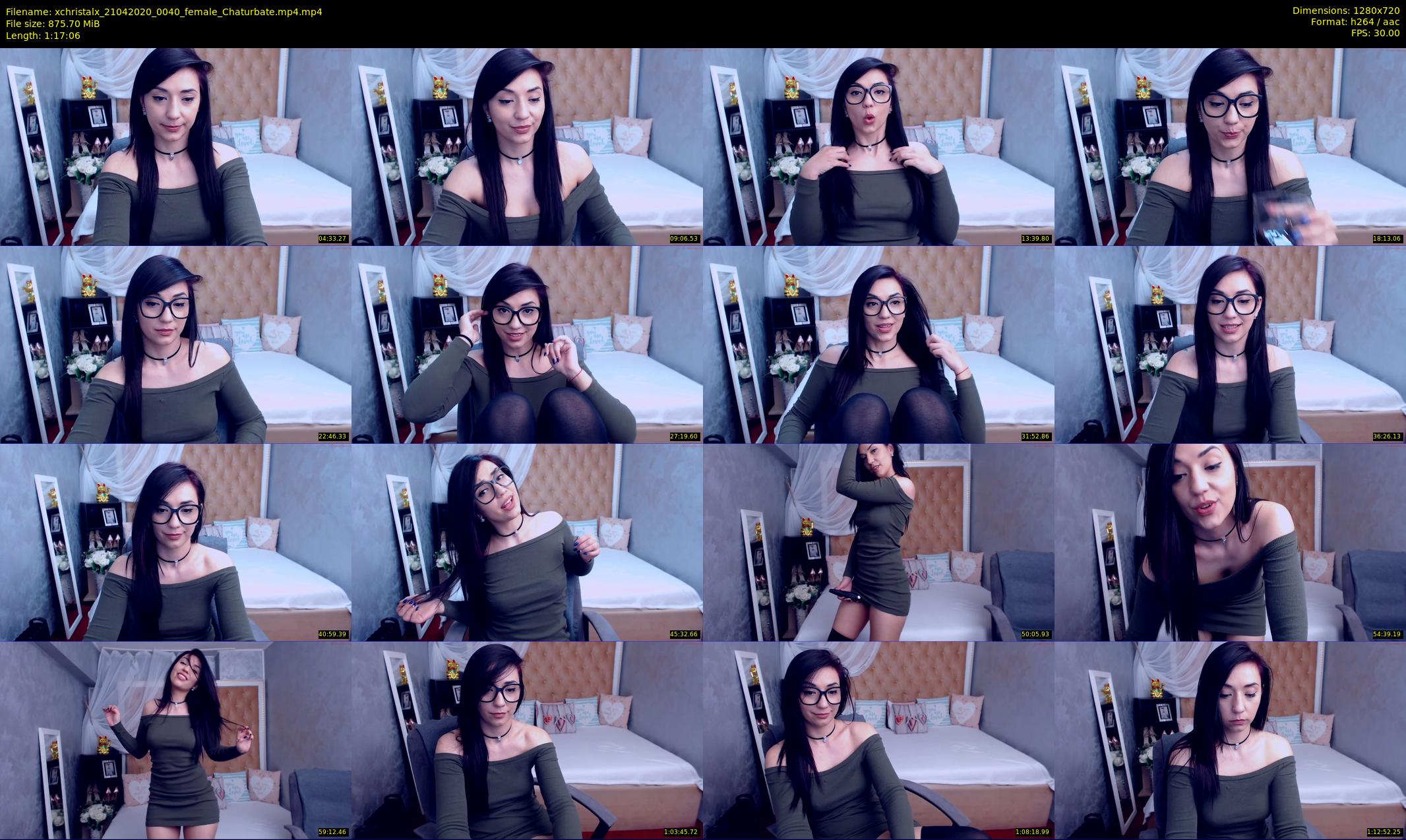 xchristalx — 78 minute Chaturbate female cam show recording, 720p, Apr 21, 2020