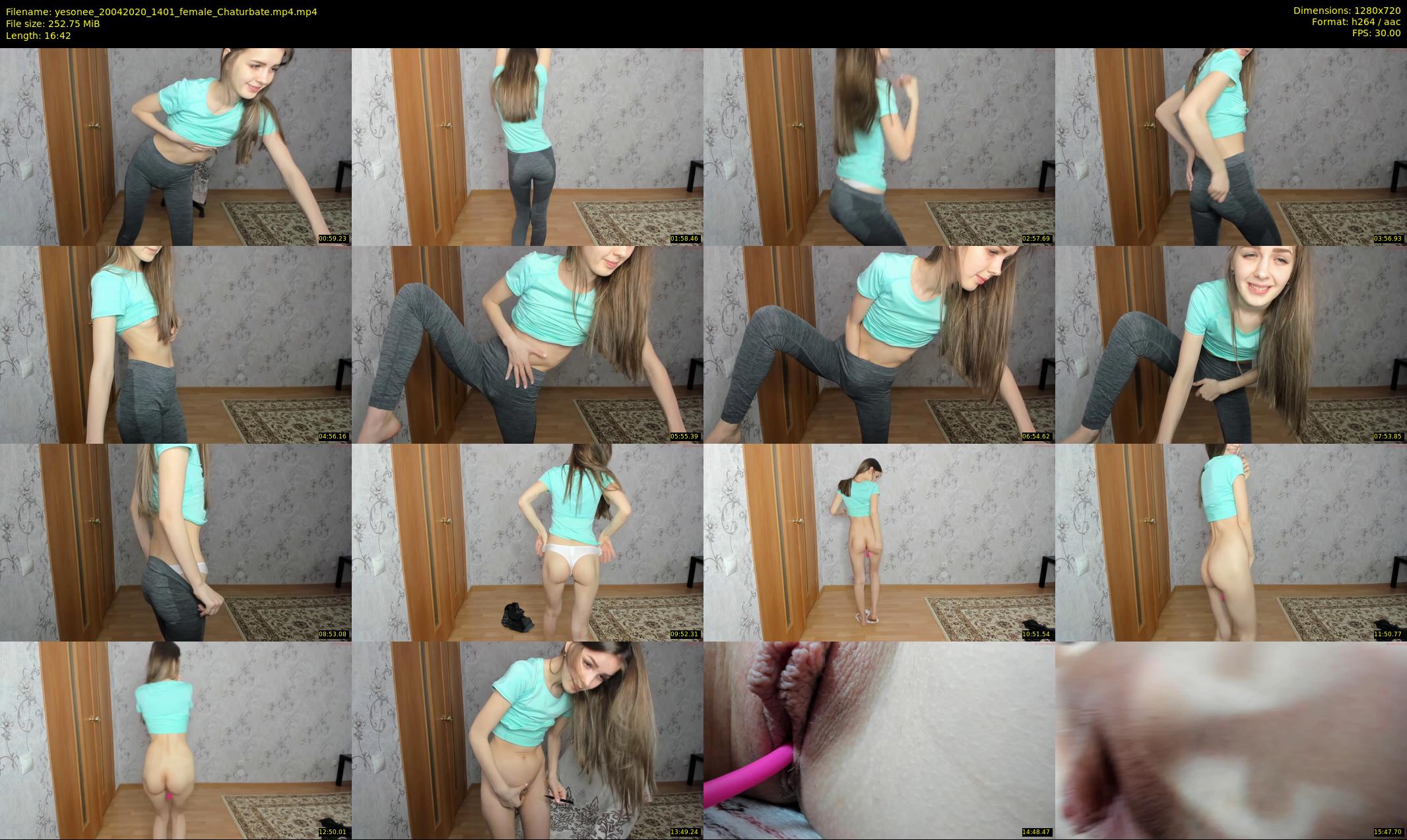yesonee — 17 minute Chaturbate female cam show recording, 720p, Apr 20, 2020