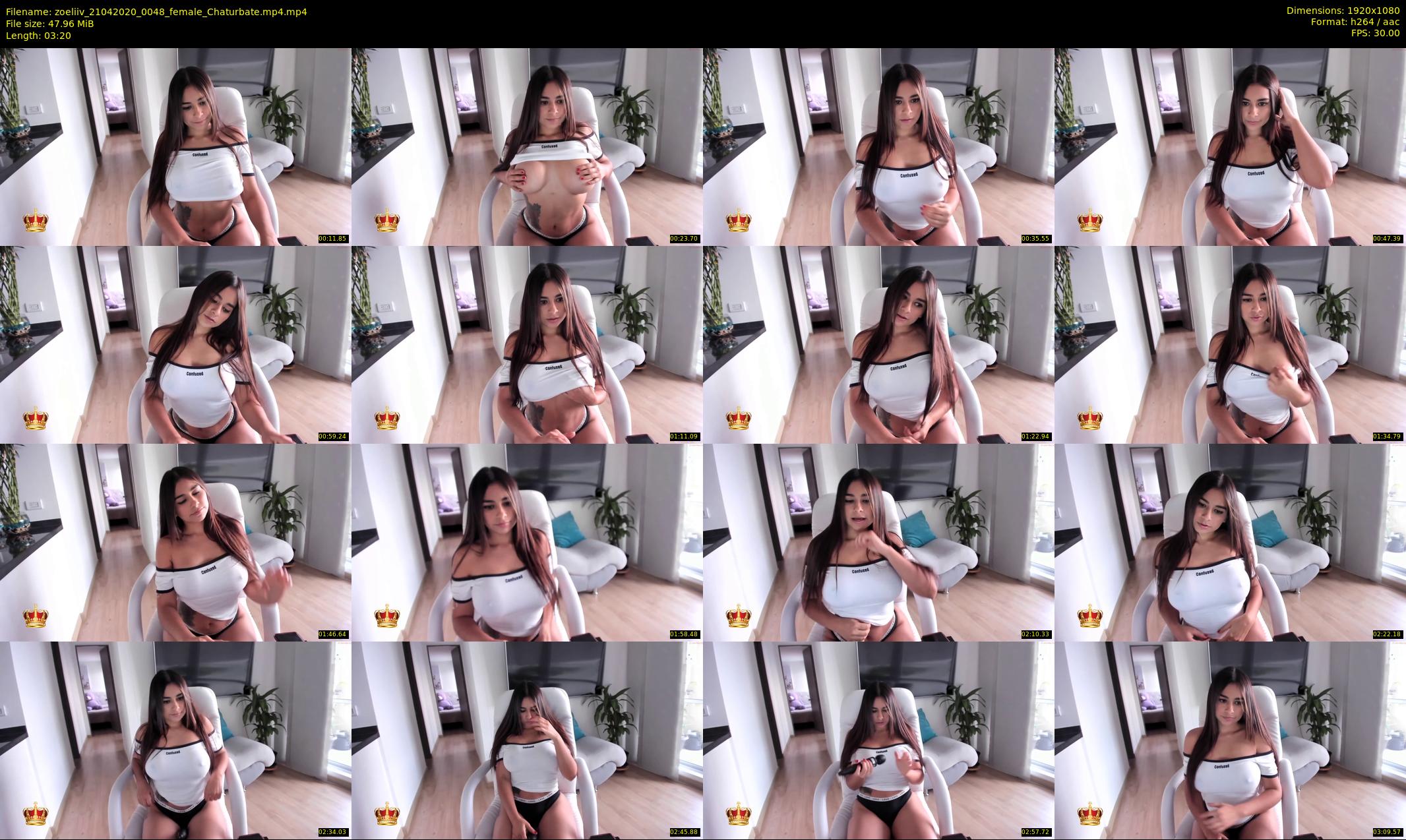 zoeliiv — 4 minute Chaturbate female cam show recording, 1080p, Apr 21, 2020