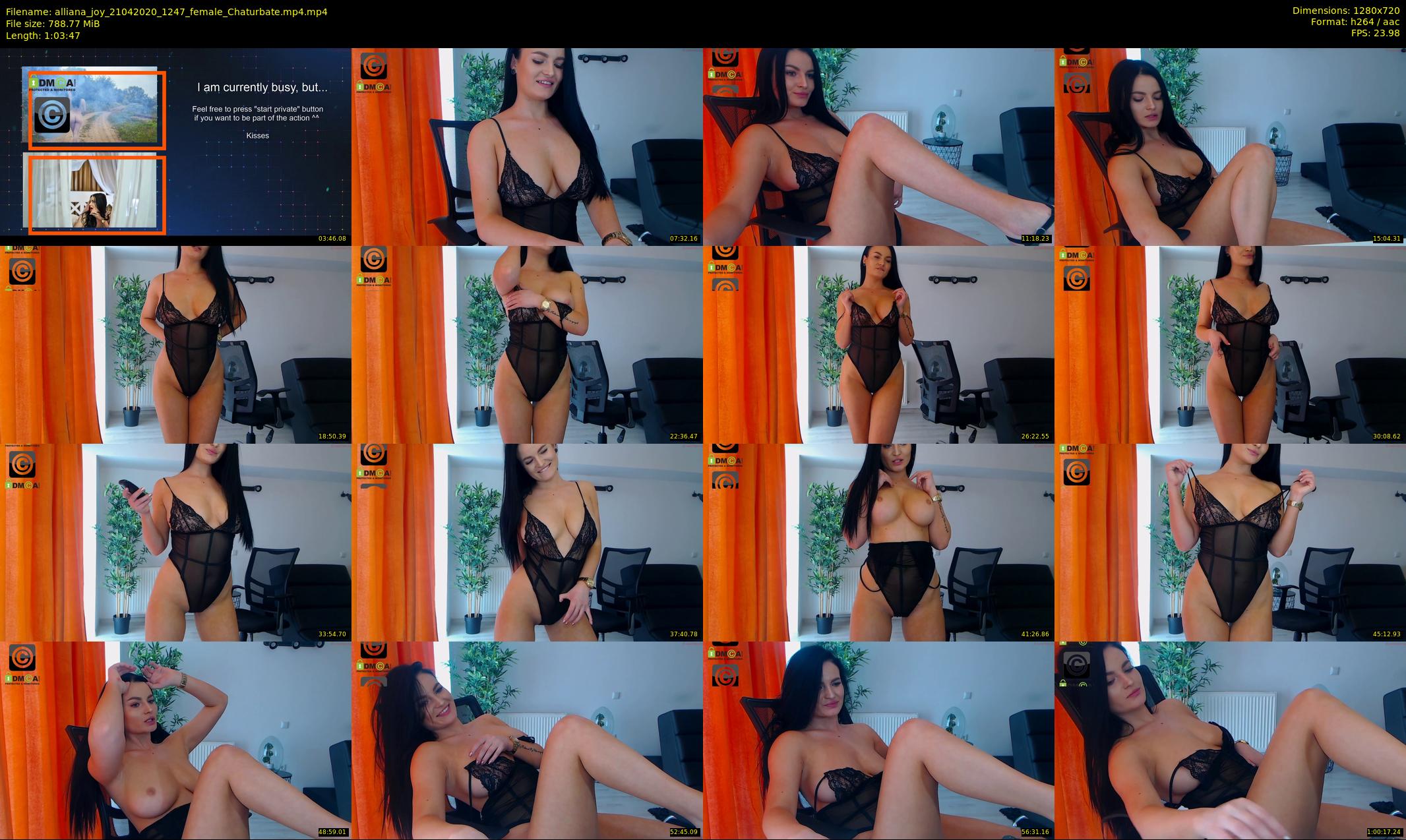 alliana_joy — 64 minute Chaturbate female cam show recording, 720p, Apr 21, 2020