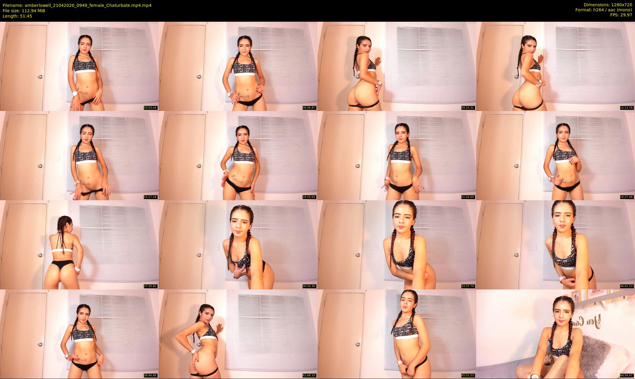 amberlowell — 52 minute Chaturbate female cam show recording, 720p, Apr 21, 2020