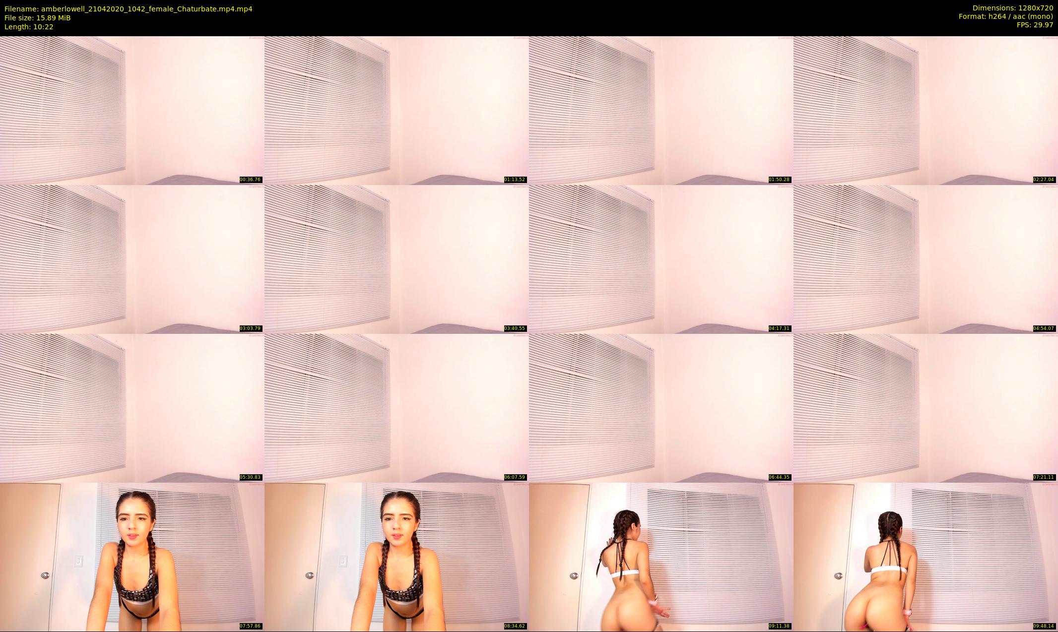 amberlowell — 11 minute Chaturbate female cam show recording, 720p, Apr 21, 2020
