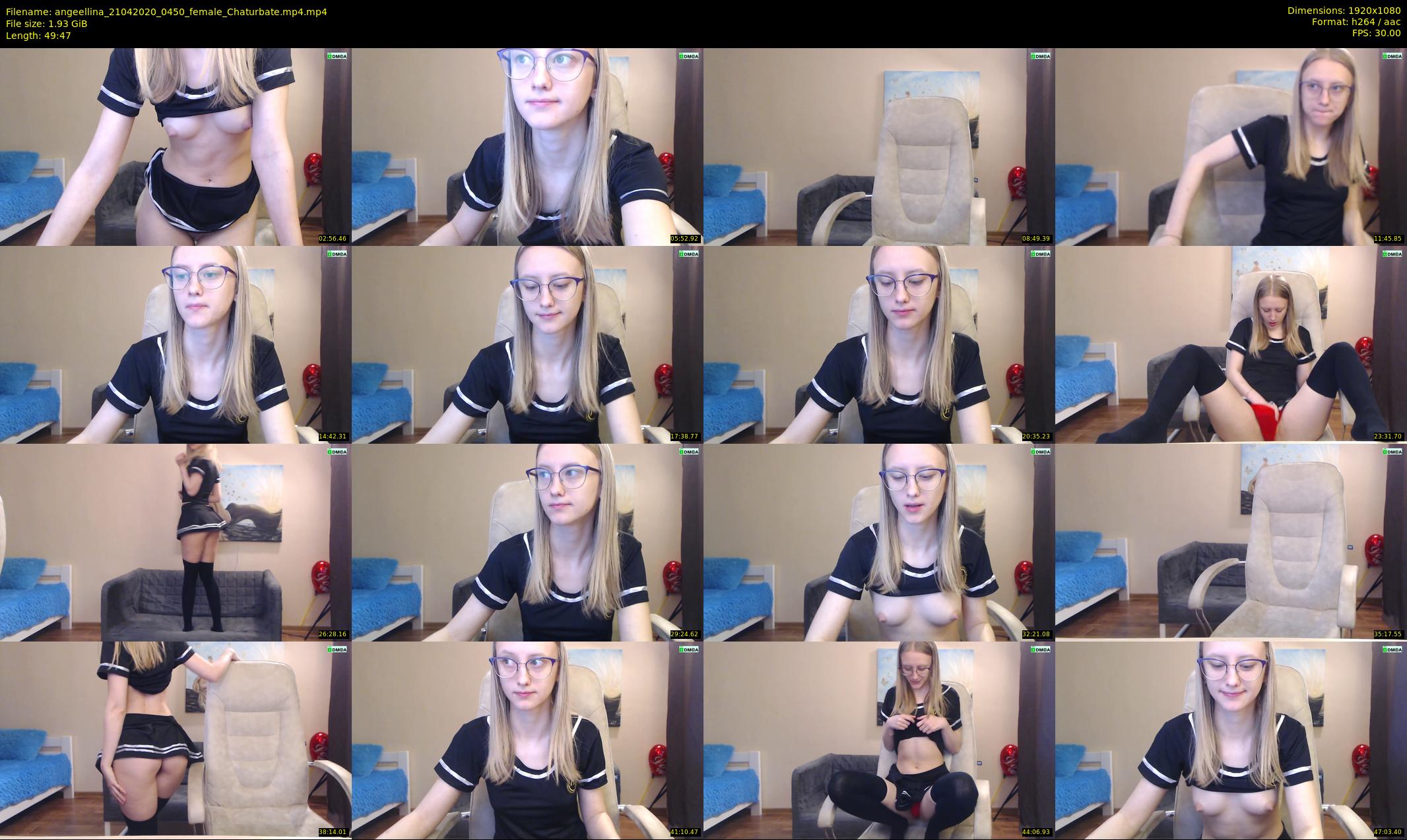 angeellina — 50 minute Chaturbate female cam show recording, 1080p, Apr 21, 2020