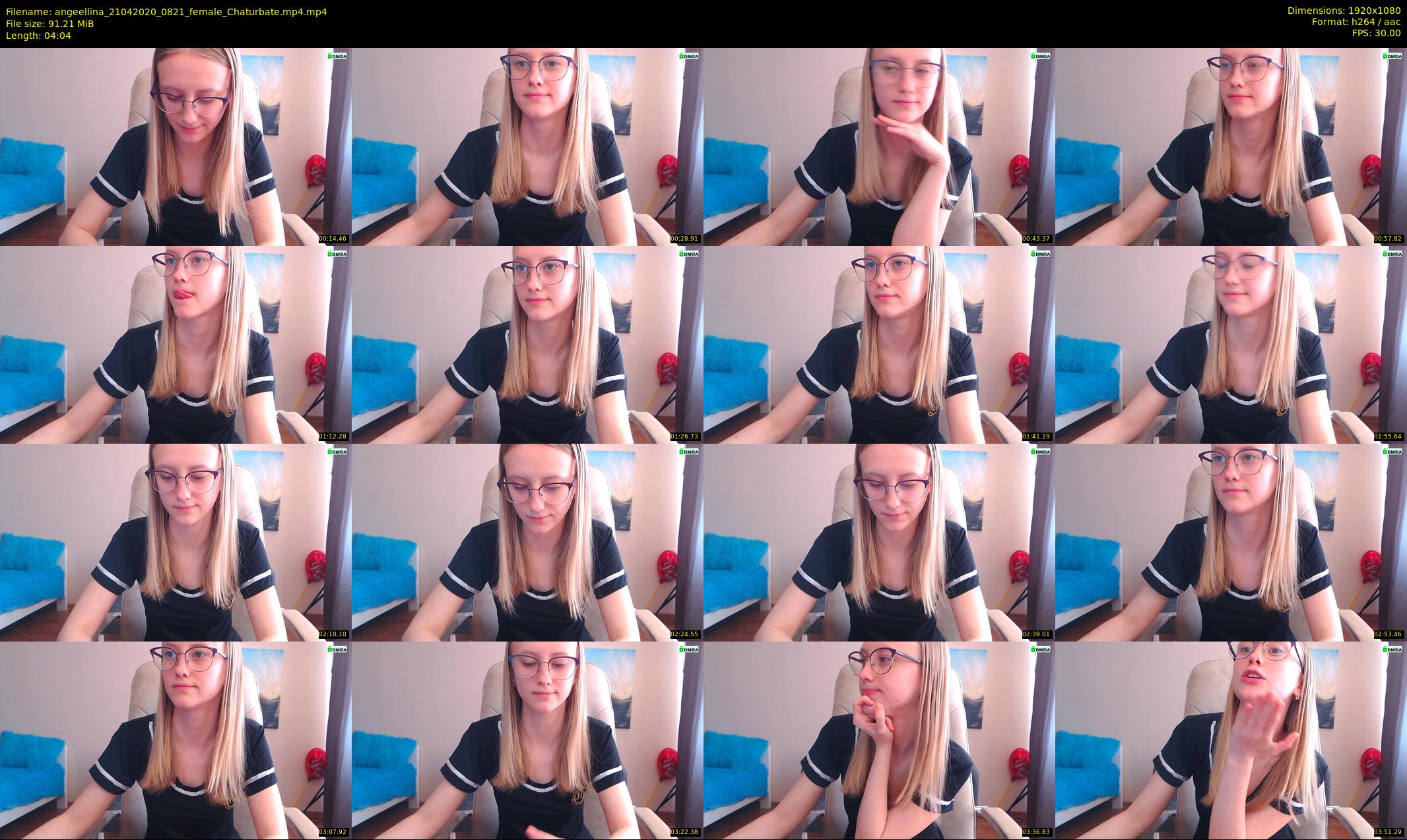 angeellina — 5 minute Chaturbate female cam show recording, 1080p, Apr 21, 2020