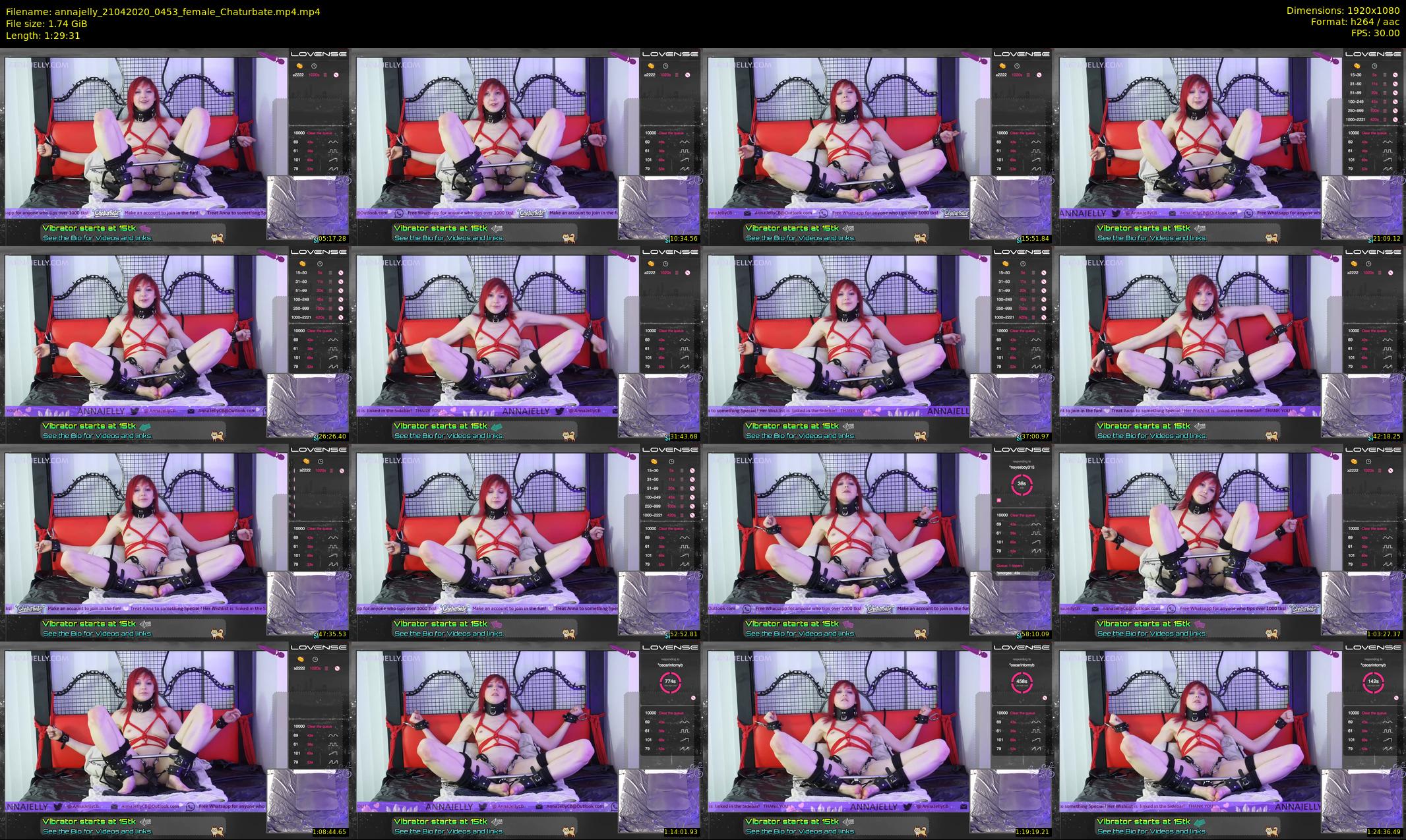 annajelly — 90 minute Chaturbate couple cam show recording, 1080p, Apr 21, 2020