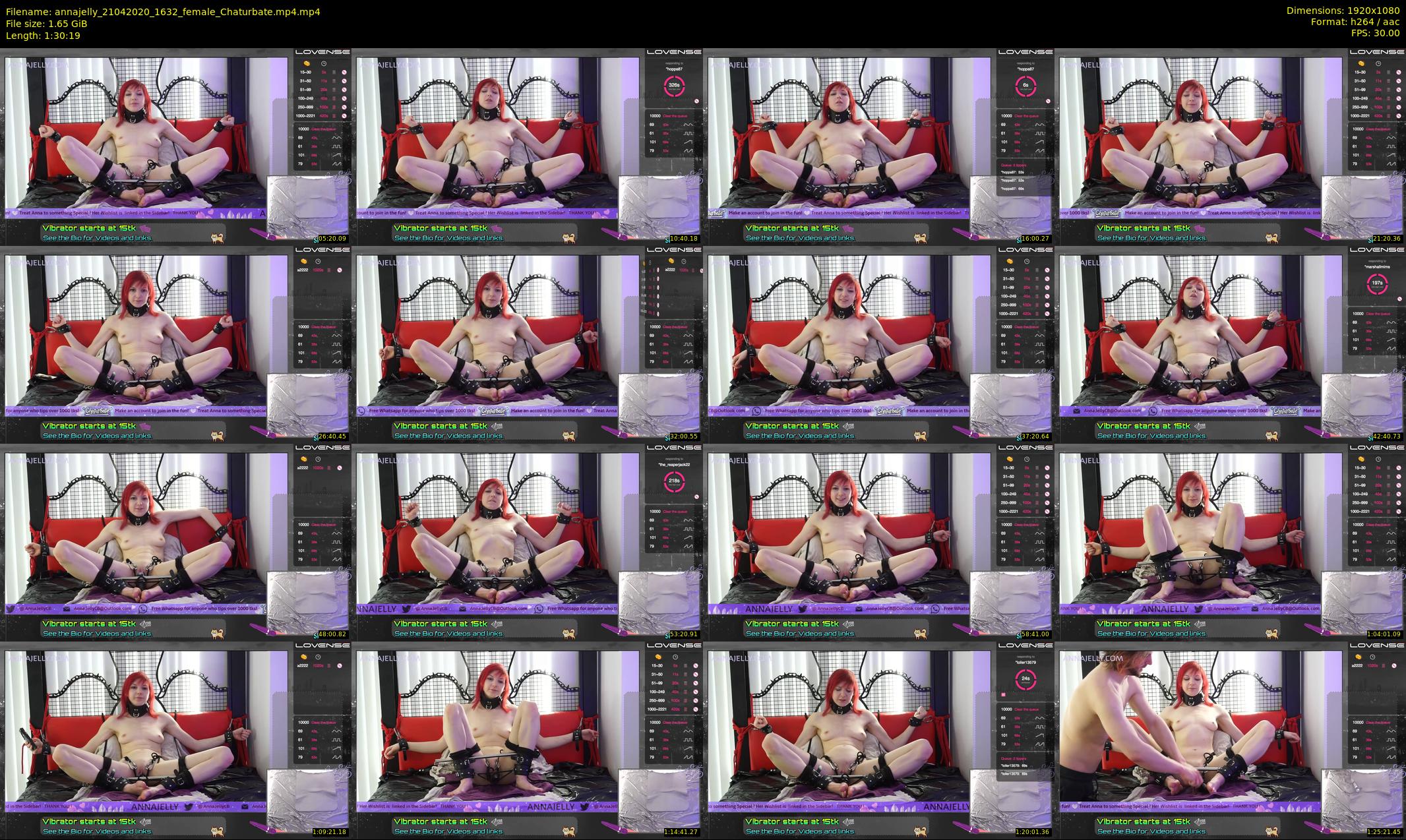 annajelly — 91 minute Chaturbate couple cam show recording, 1080p, Apr 21, 2020