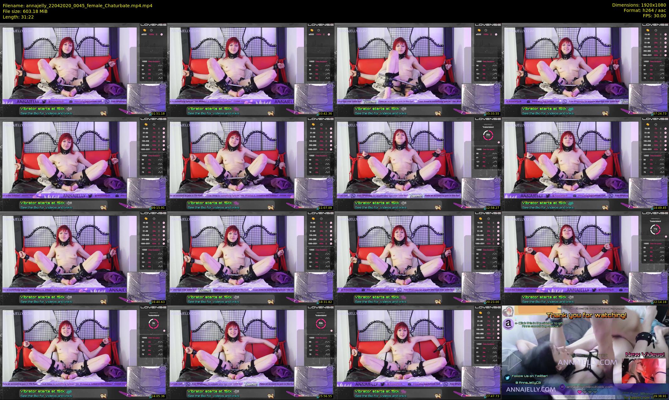 annajelly — 32 minute Chaturbate couple cam show recording, 1080p, Apr 22, 2020