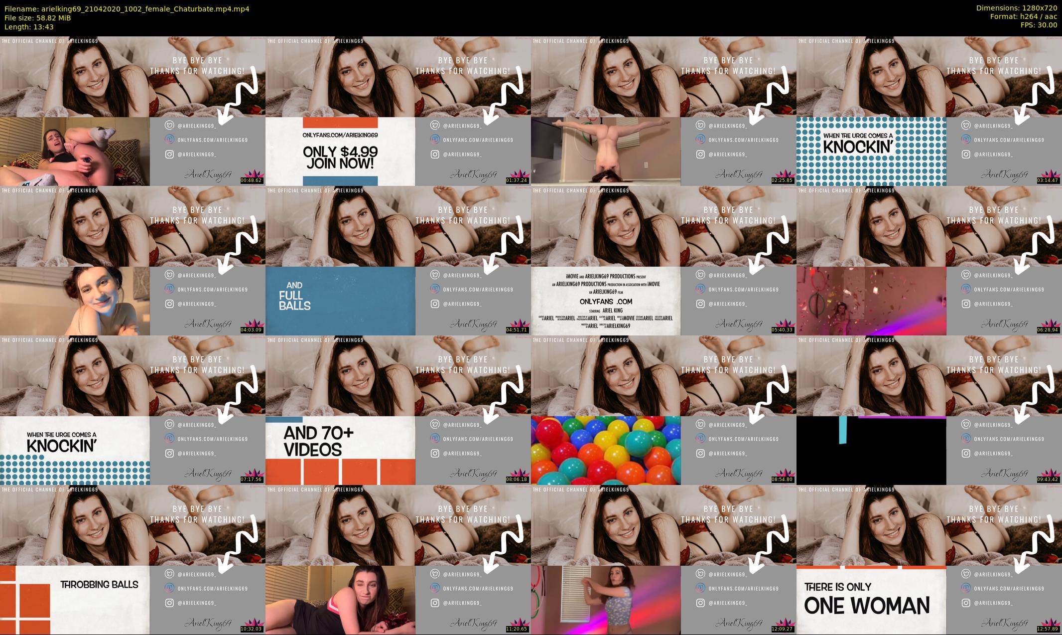 arielking69 — 14 minute Chaturbate female cam show recording, 720p, Apr 21, 2020