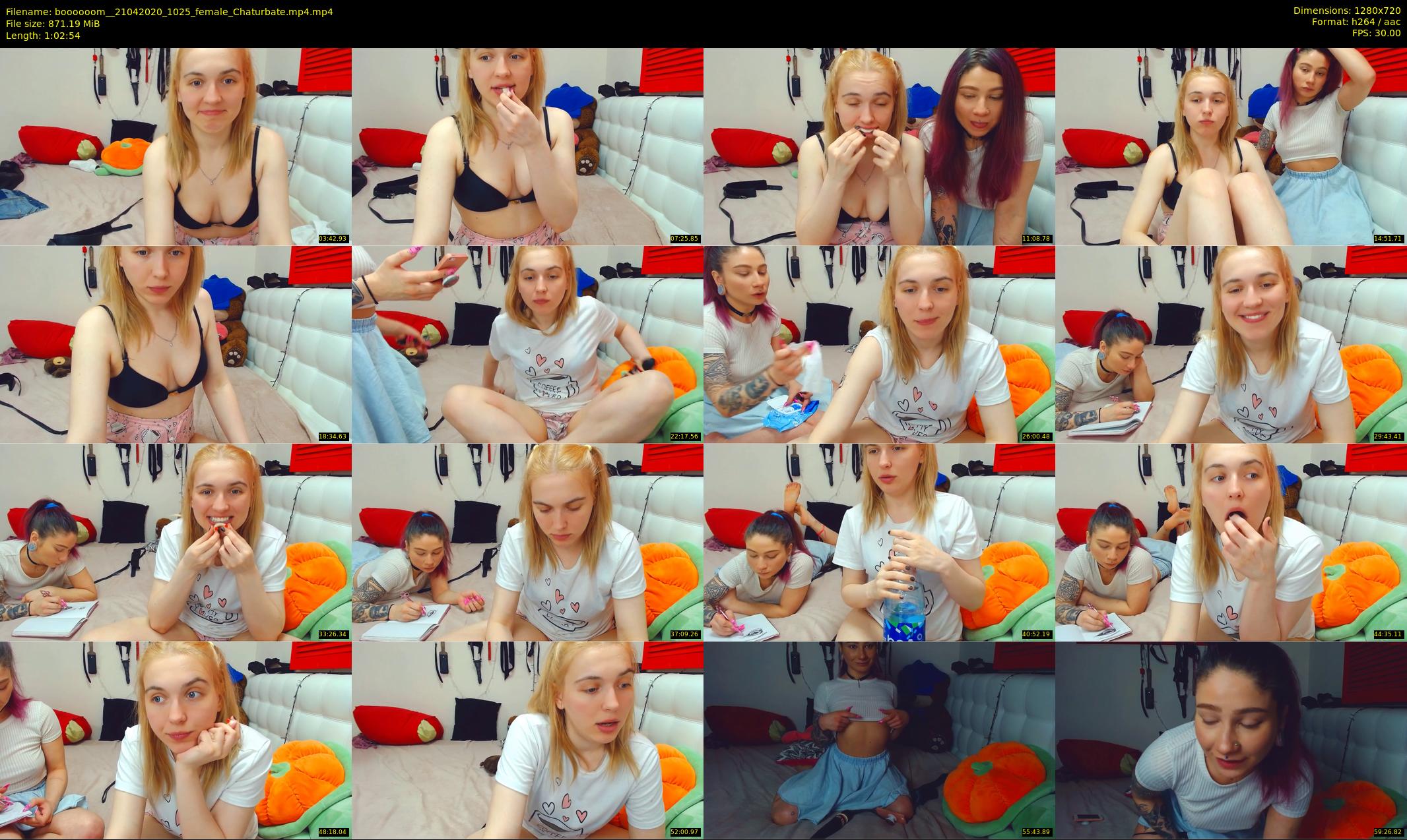 boooooom_ — 63 minute Chaturbate female cam show recording, 720p, Apr 21, 2020