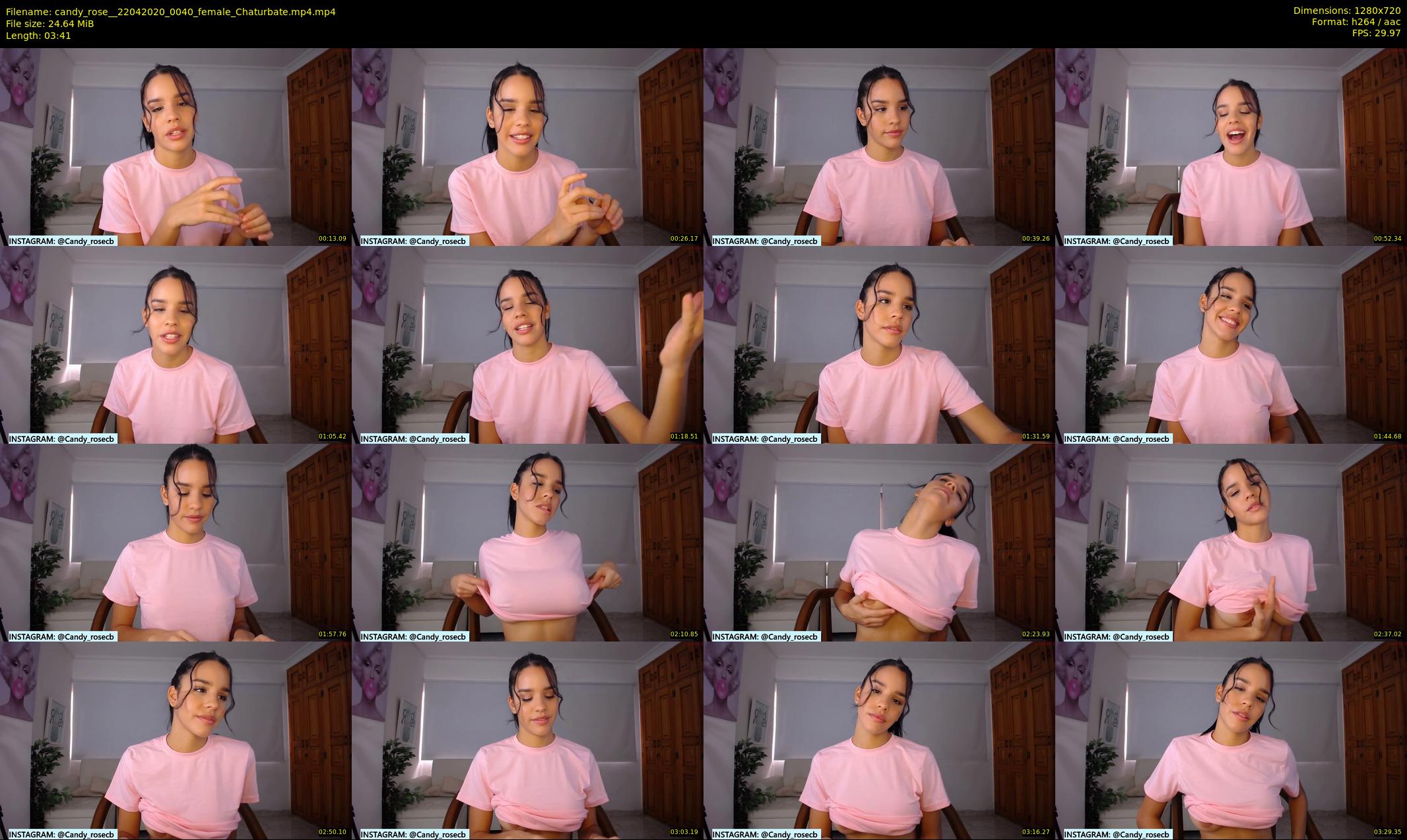 candy_rose_ — 4 minute Chaturbate female cam show recording, 720p, Apr 22, 2020