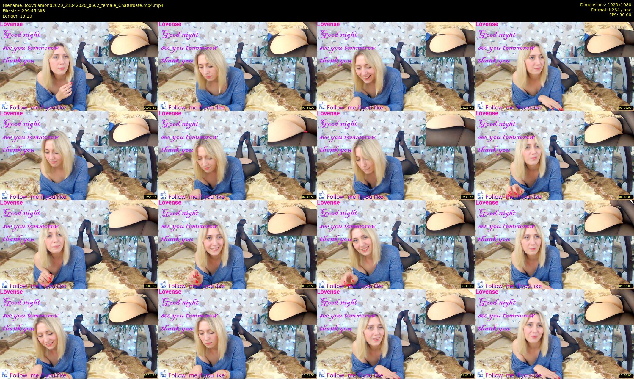 foxydiamond2020 — 14 minute Chaturbate female cam show recording, 1080p, Apr 21, 2020