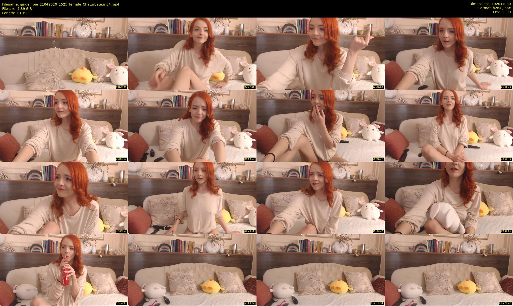 ginger_pie — 71 minute Chaturbate female cam show recording, 1080p, Apr 21, 2020