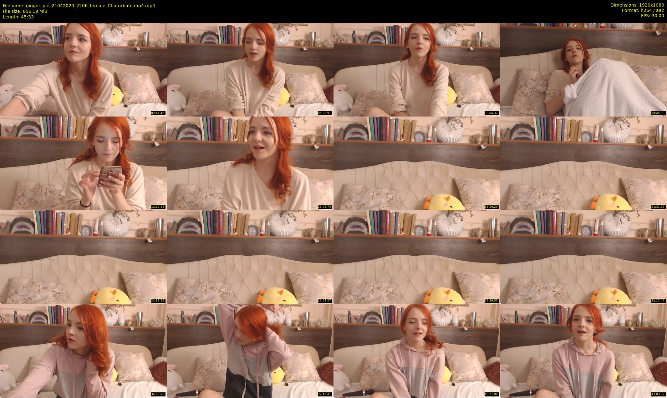 ginger_pie — 46 minute Chaturbate female cam show recording, 1080p, Apr 21, 2020