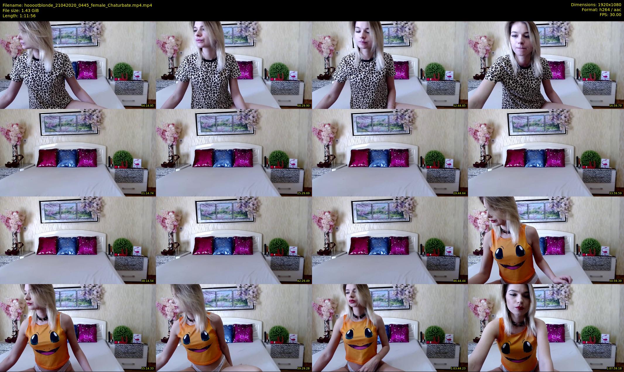 hooootblonde — 72 minute Chaturbate female cam show recording, 1080p, Apr 21, 2020