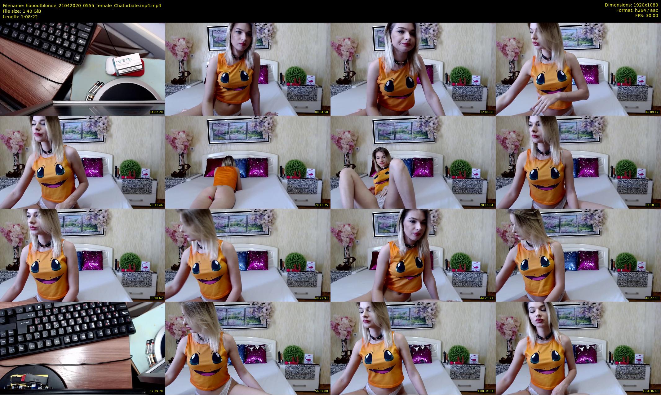 hooootblonde — 69 minute Chaturbate female cam show recording, 1080p, Apr 21, 2020