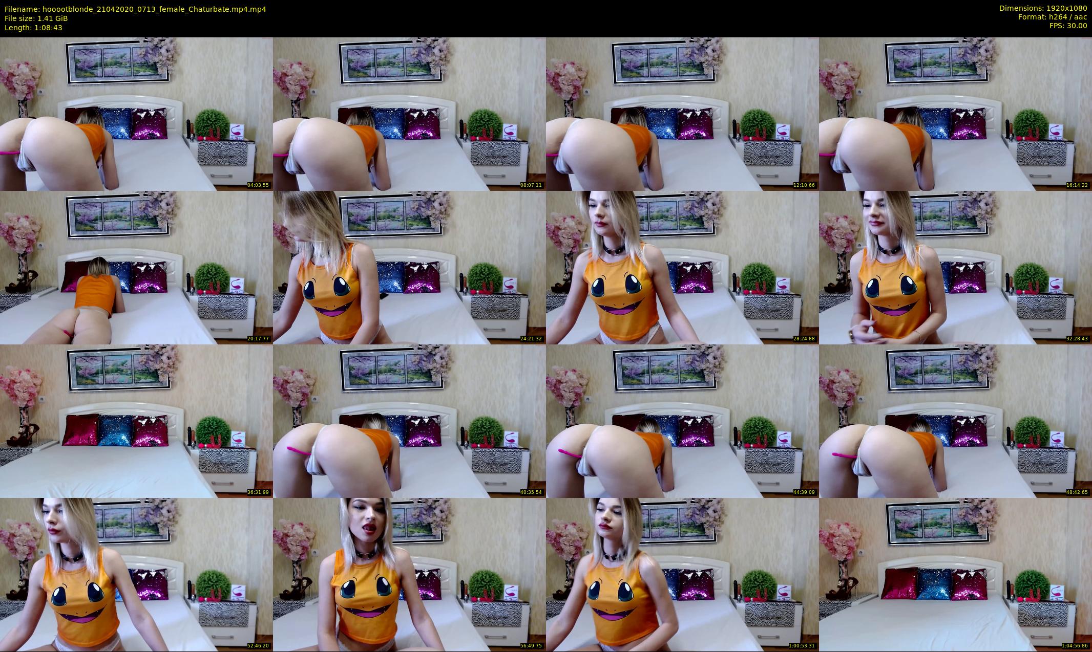 hooootblonde — 69 minute Chaturbate female cam show recording, 1080p, Apr 21, 2020