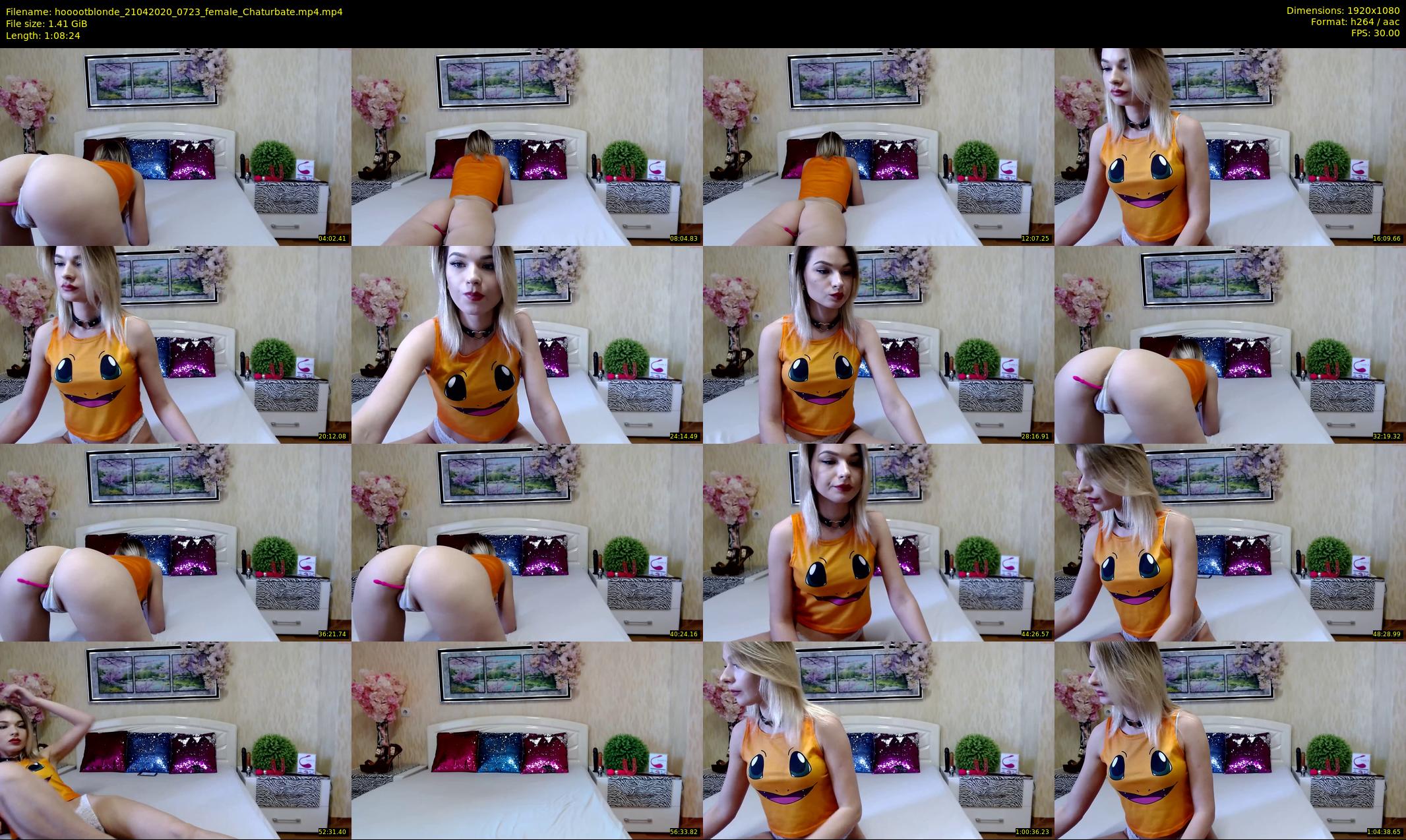 hooootblonde — 69 minute Chaturbate female cam show recording, 1080p, Apr 21, 2020