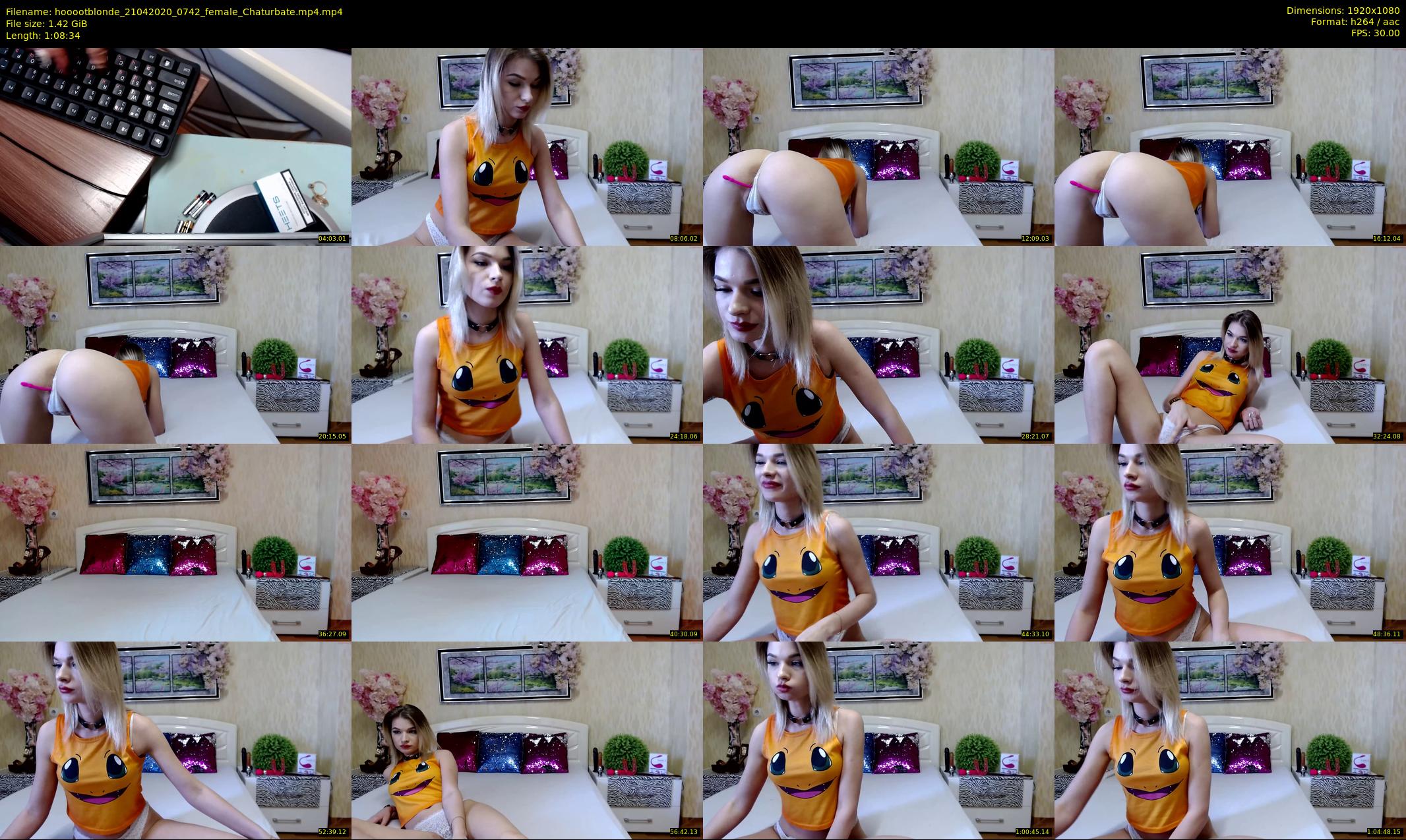 hooootblonde — 69 minute Chaturbate female cam show recording, 1080p, Apr 21, 2020