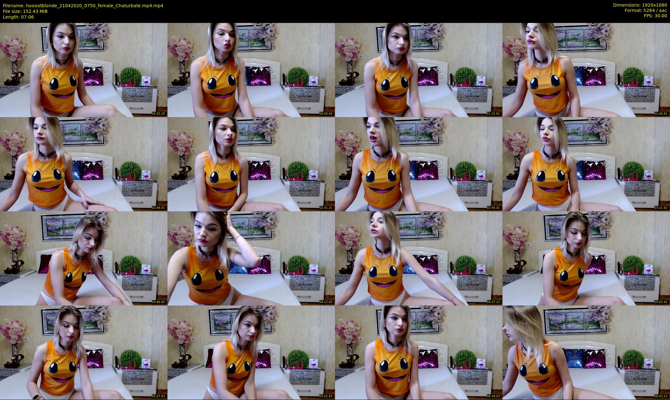 hooootblonde — 8 minute Chaturbate female cam show recording, 1080p, Apr 21, 2020