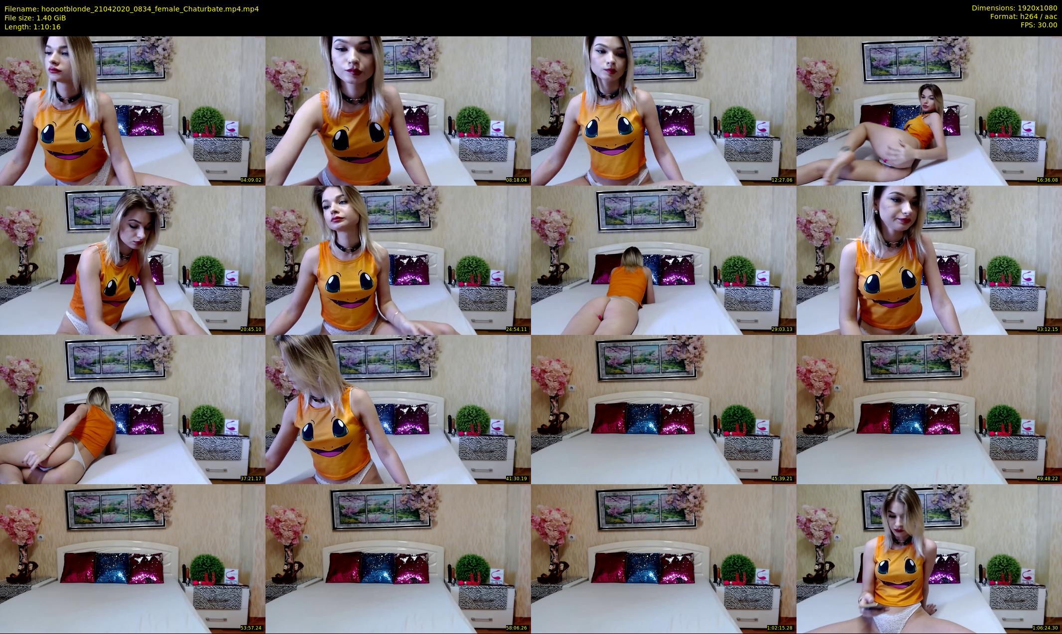 hooootblonde — 71 minute Chaturbate female cam show recording, 1080p, Apr 21, 2020