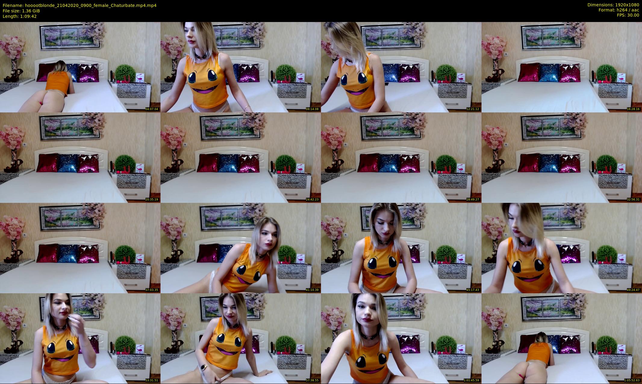 hooootblonde — 70 minute Chaturbate female cam show recording, 1080p, Apr 21, 2020