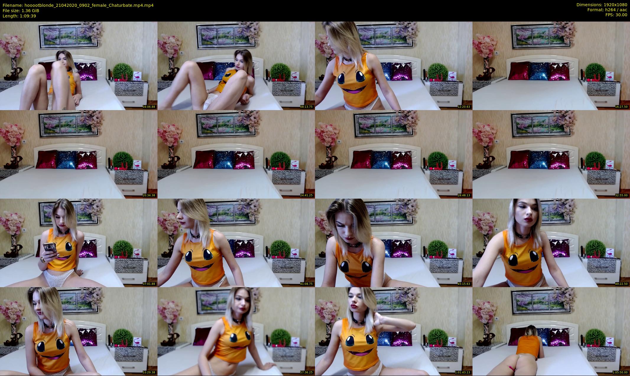 hooootblonde — 70 minute Chaturbate female cam show recording, 1080p, Apr 21, 2020