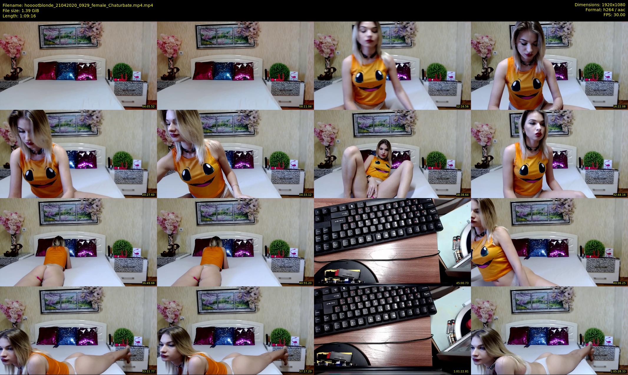 hooootblonde — 70 minute Chaturbate female cam show recording, 1080p, Apr 21, 2020