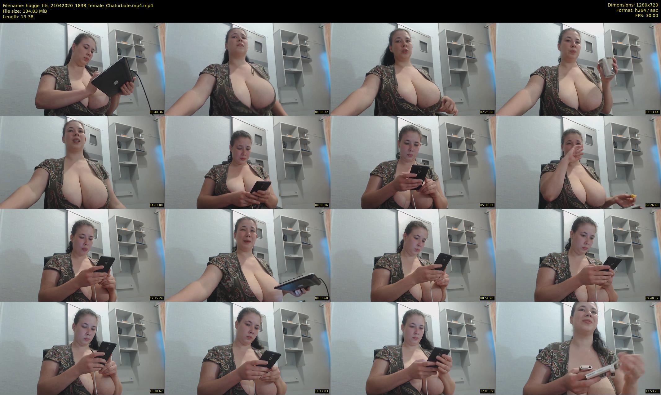 hugge_tits — 14 minute Chaturbate female cam show recording, 720p, Apr 21, 2020