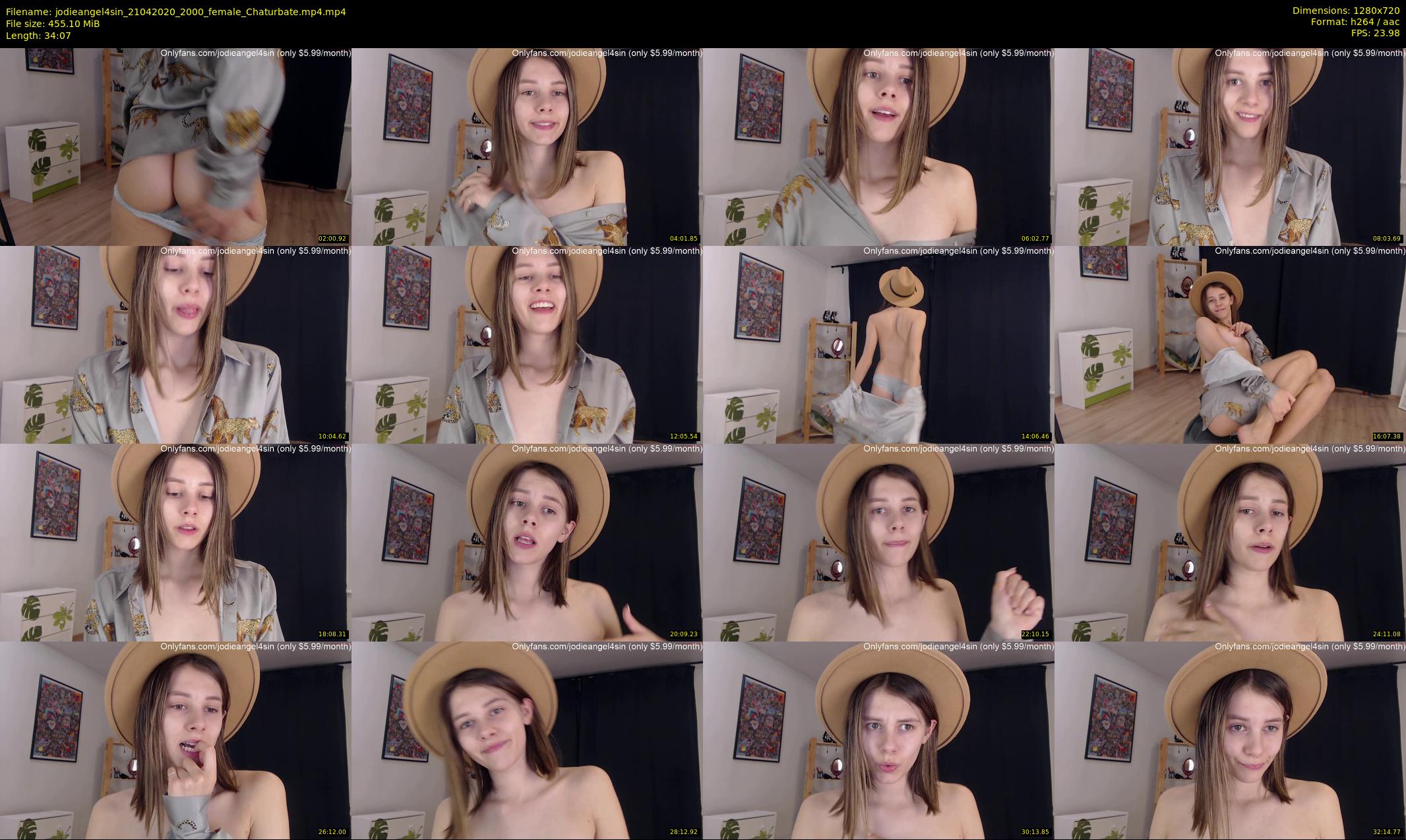 jodieangel4sin — 35 minute Chaturbate female cam show recording, 720p, Apr 21, 2020