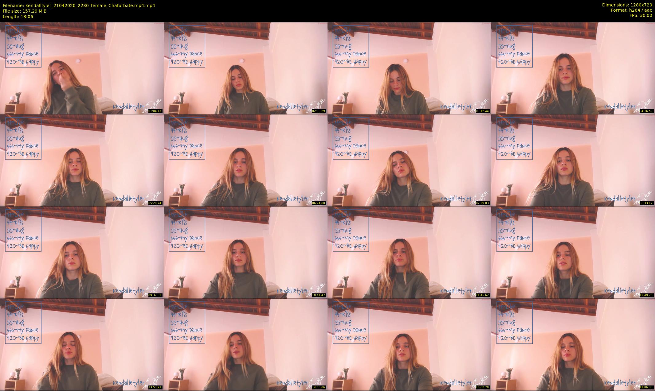 kendalltyler — 19 minute Chaturbate female cam show recording, 720p, Apr 21, 2020