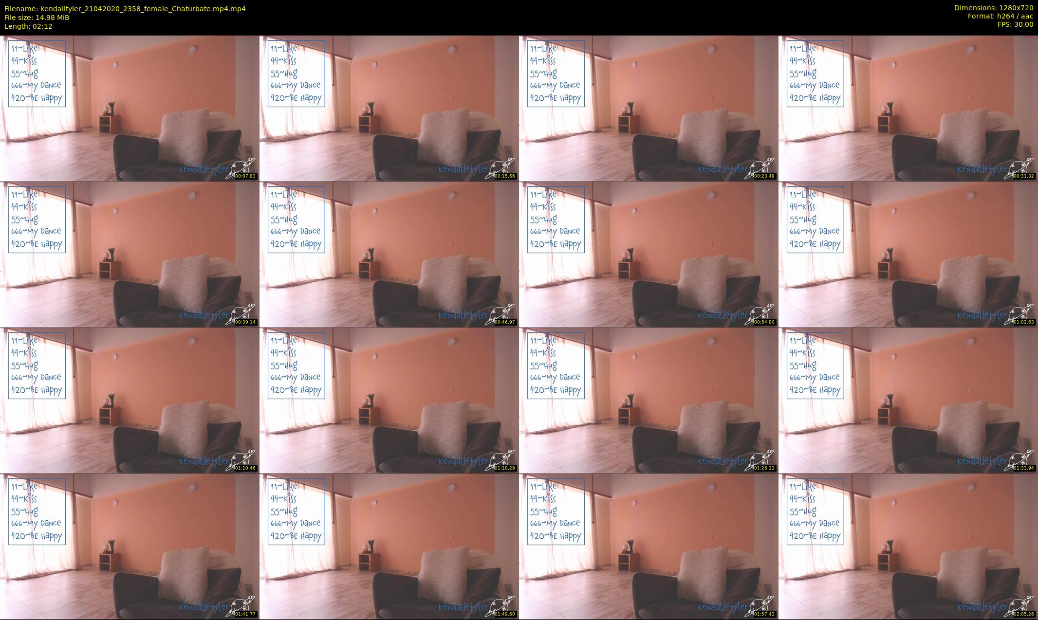 kendalltyler — 3 minute Chaturbate female cam show recording, 720p, Apr 21, 2020