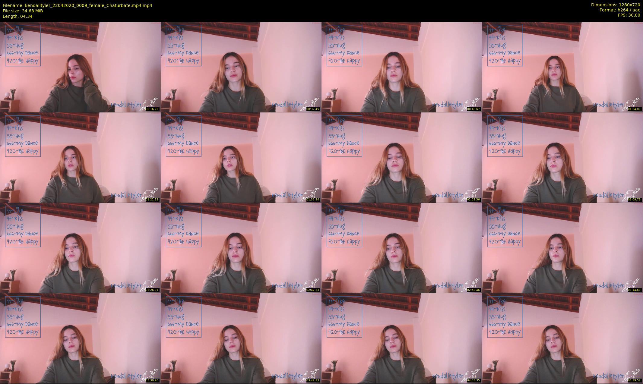 kendalltyler — 5 minute Chaturbate female cam show recording, 720p, Apr 22, 2020