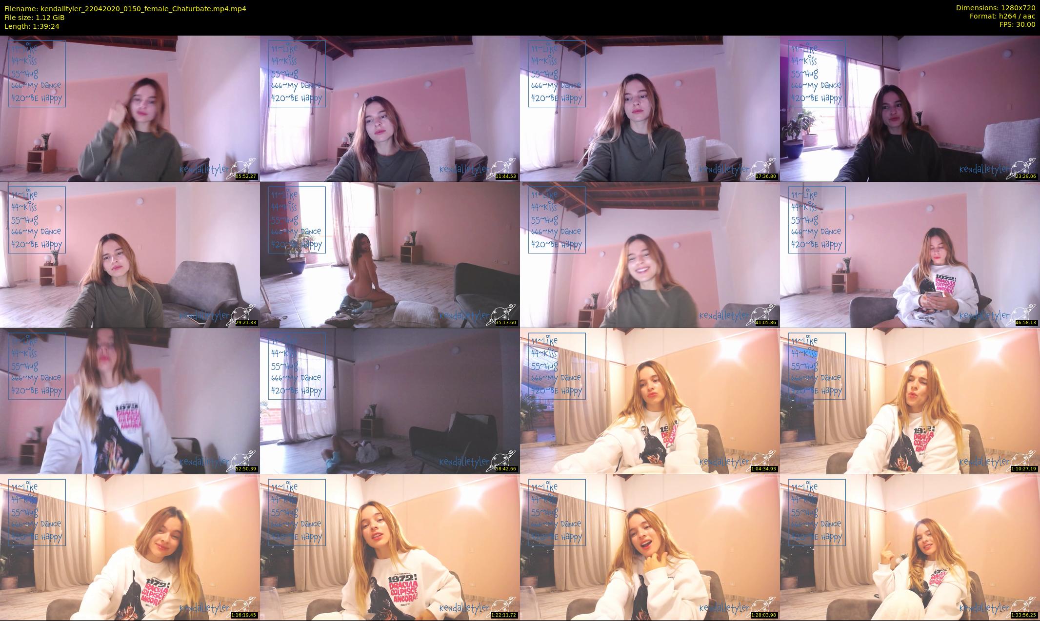 kendalltyler — 100 minute Chaturbate female cam show recording, 720p, Apr 22, 2020