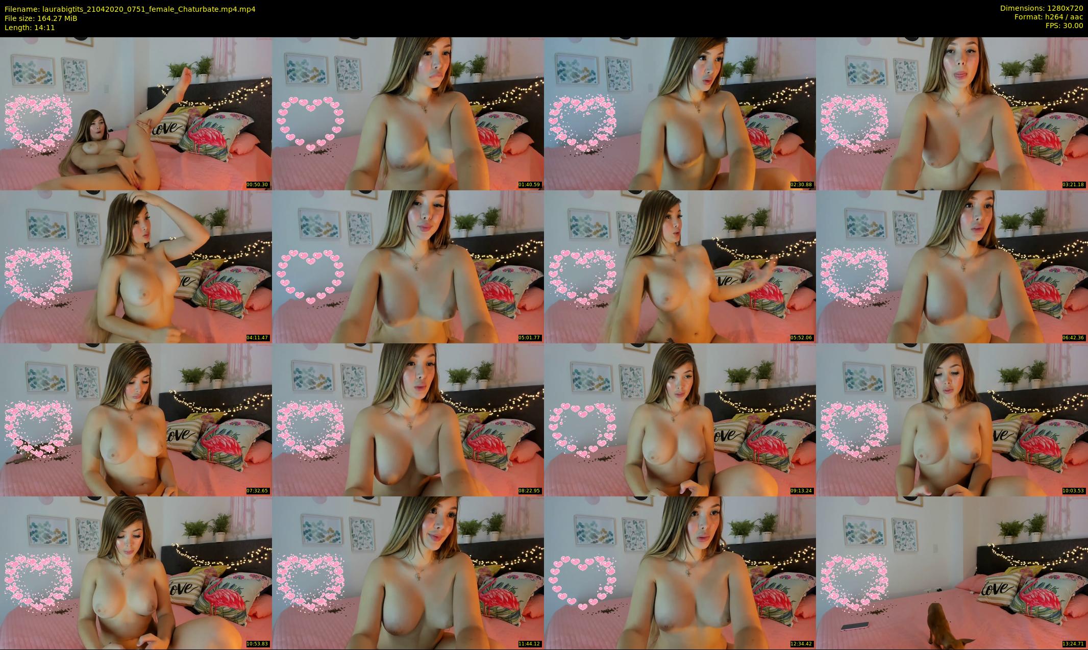 laurabigtits — 15 minute Chaturbate female cam show recording, 720p, Apr 21, 2020