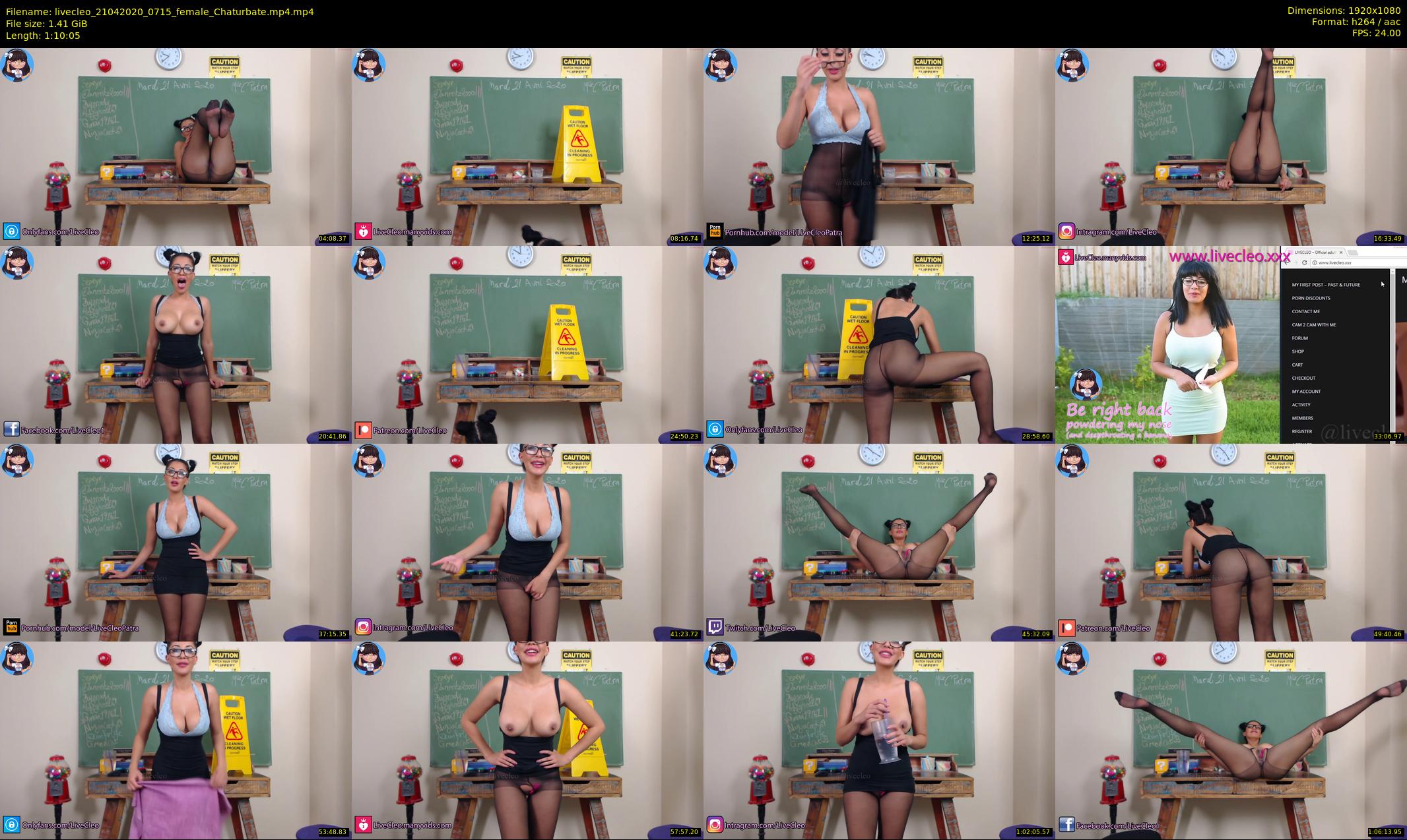 livecleo — 71 minute Chaturbate female cam show recording, 1080p, Apr 21, 2020