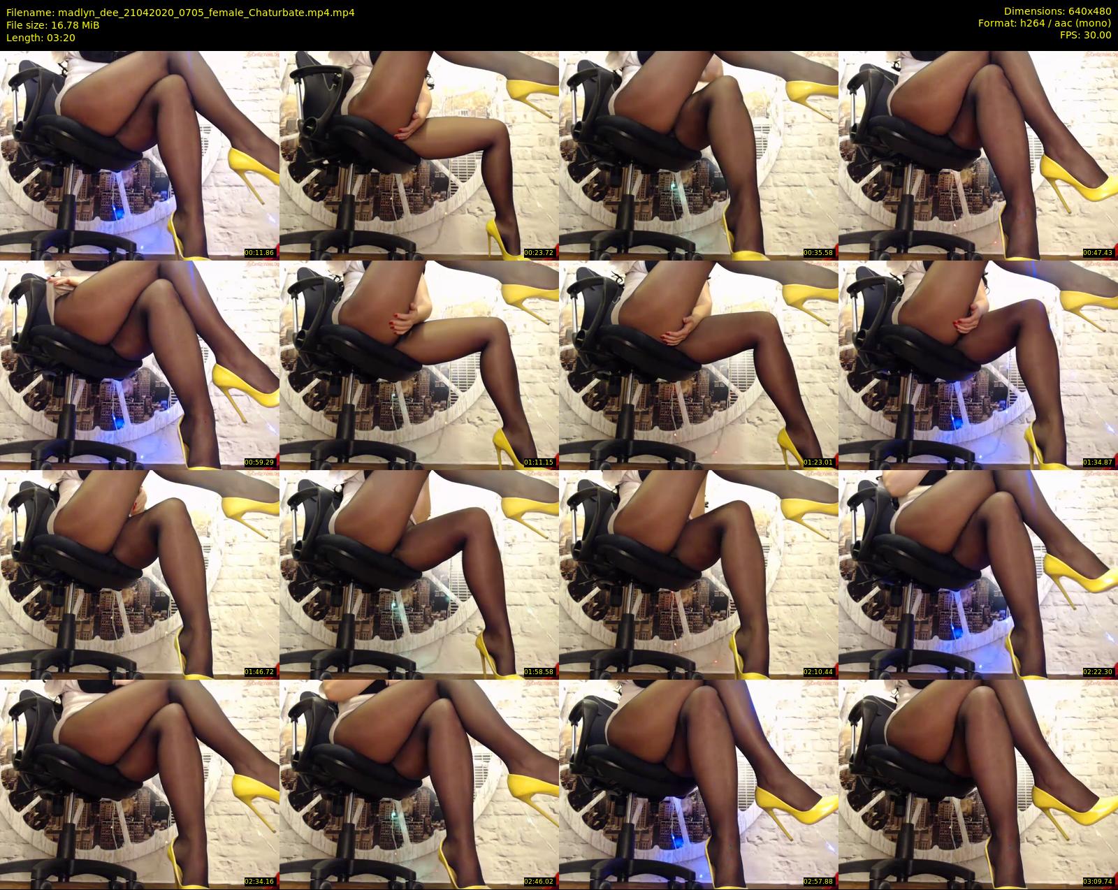 madlyn_dee — 4 minute Chaturbate female cam show recording, 480p, Apr 21, 2020