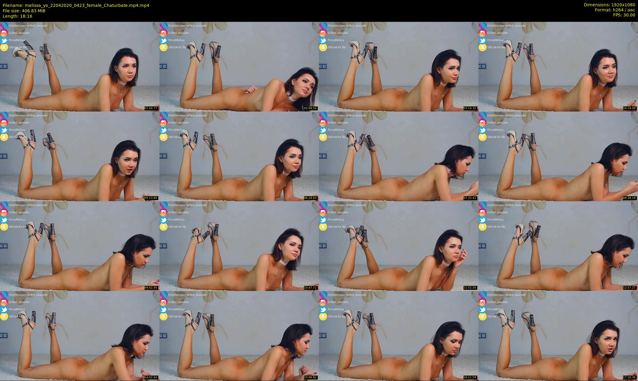 melissa_yo — 19 minute Chaturbate female cam show recording, 1080p, Apr 22, 2020