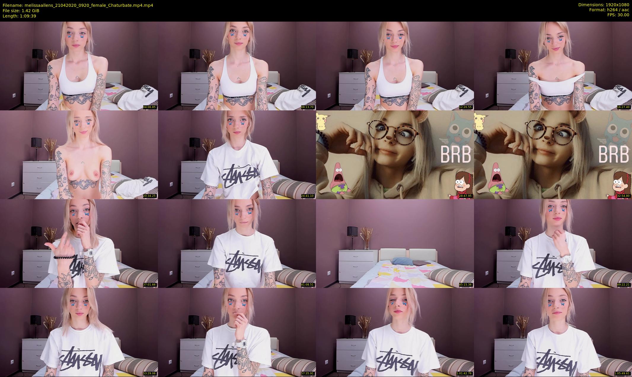 melissaallens — 70 minute Chaturbate female cam show recording, 1080p, Apr 21, 2020