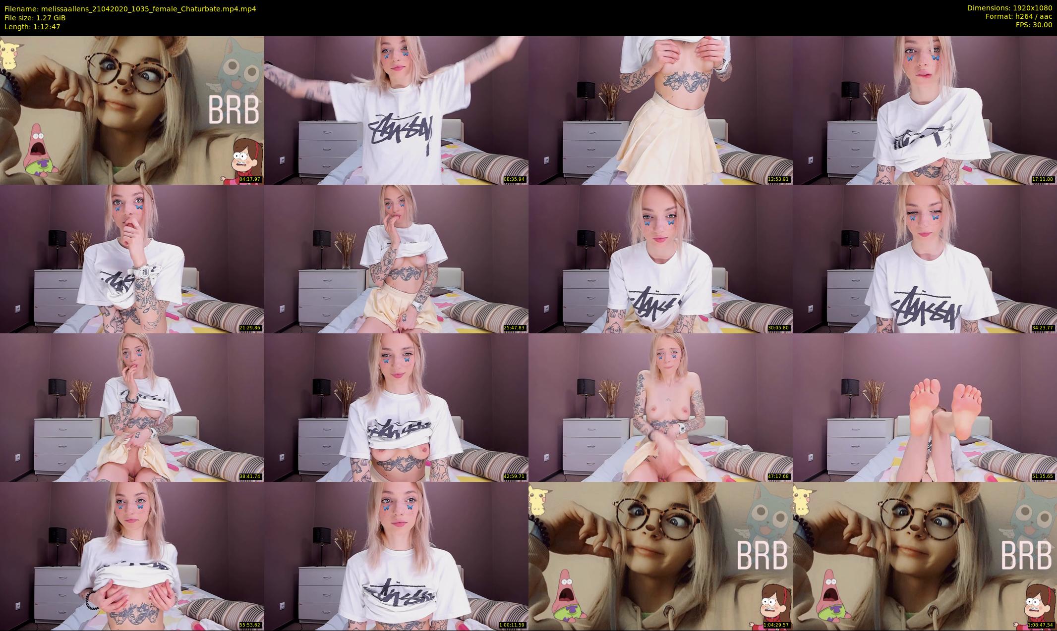 melissaallens — 73 minute Chaturbate female cam show recording, 1080p, Apr 21, 2020