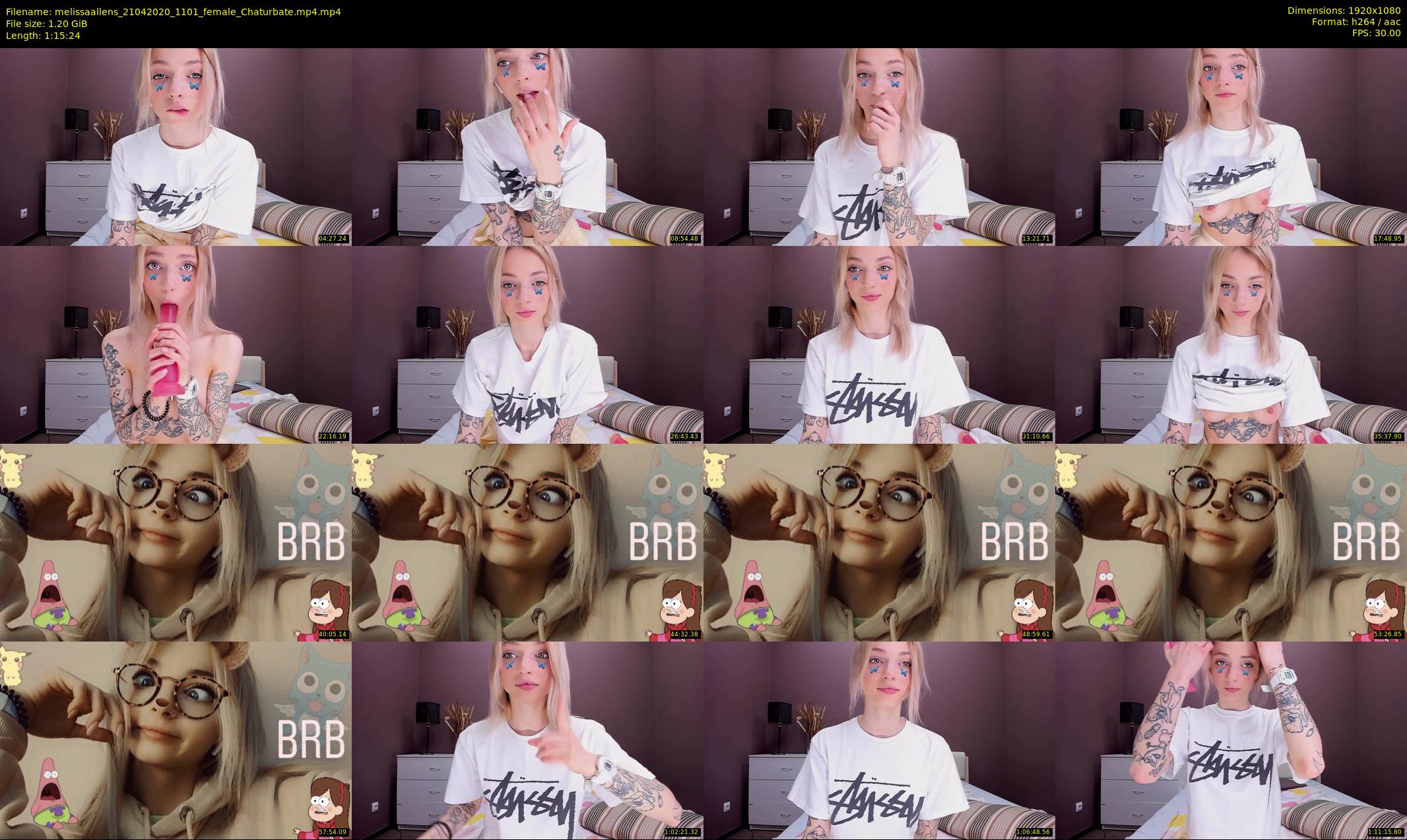 melissaallens — 76 minute Chaturbate female cam show recording, 1080p, Apr 21, 2020