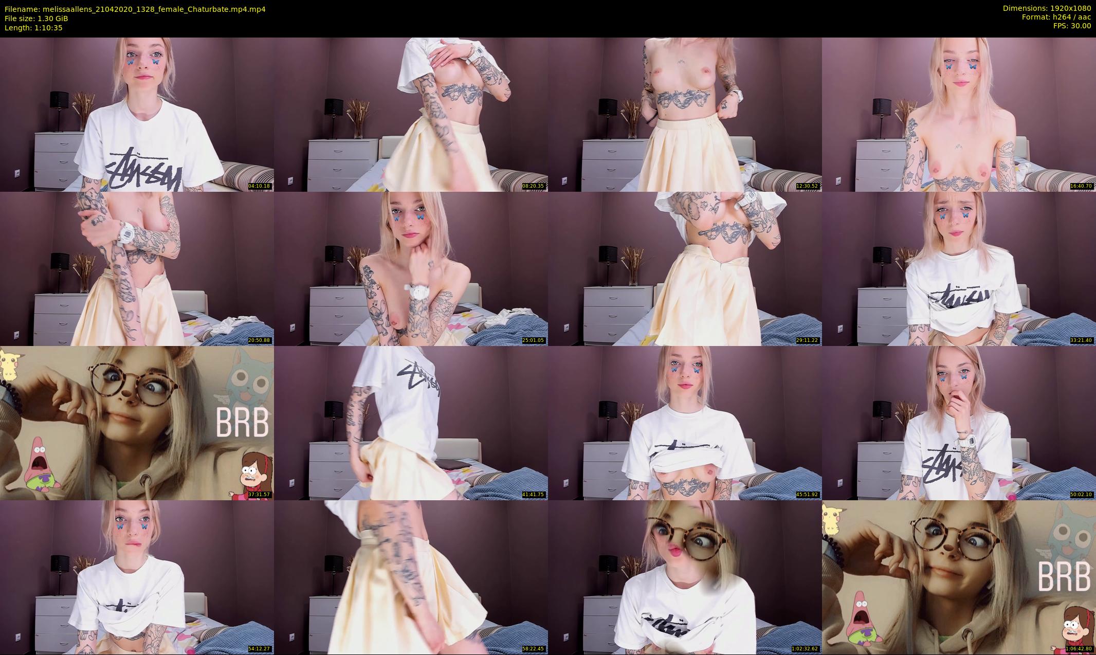 melissaallens — 71 minute Chaturbate female cam show recording, 1080p, Apr 21, 2020