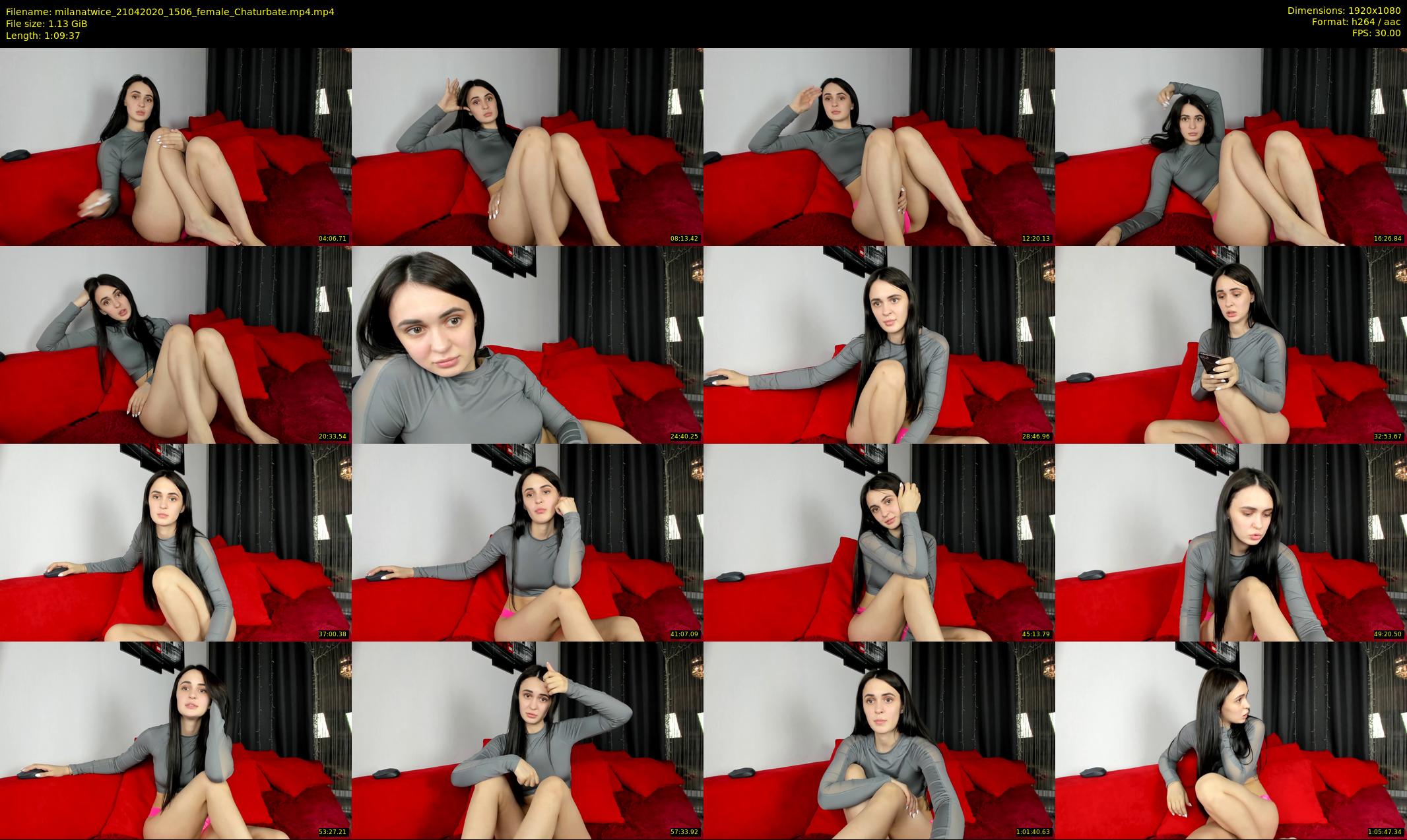 milanatwice — 70 minute Chaturbate female cam show recording, 1080p, Apr 21, 2020