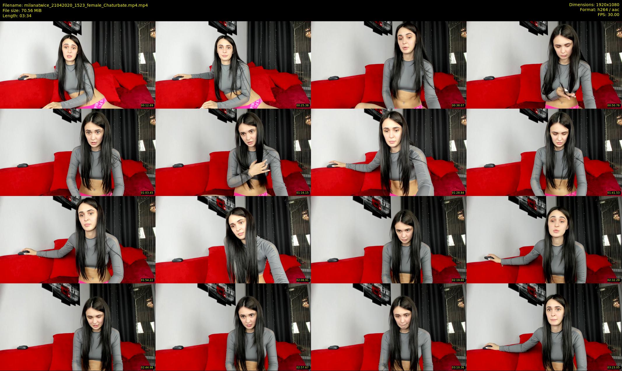 milanatwice — 4 minute Chaturbate female cam show recording, 1080p, Apr 21, 2020