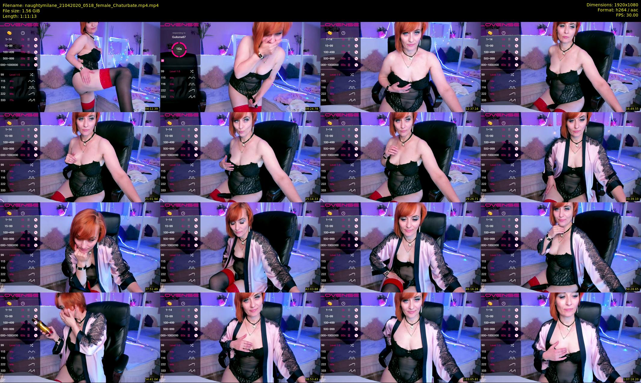 naughtymilane — 72 minute Chaturbate female cam show recording, 1080p, Apr 21, 2020