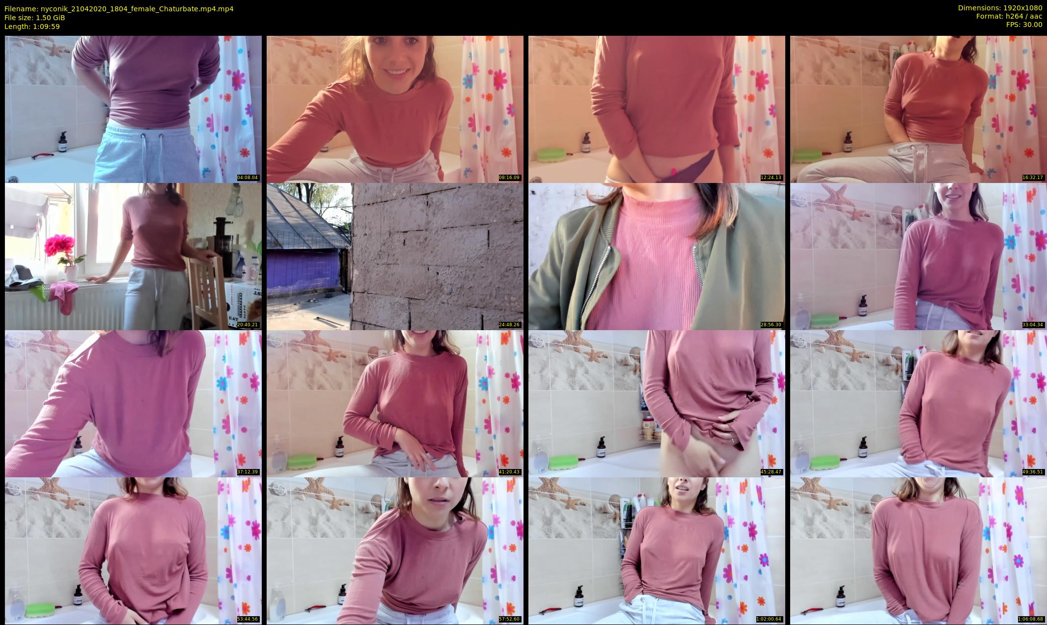 nyconik — 70 minute Chaturbate female cam show recording, 1080p, Apr 21, 2020