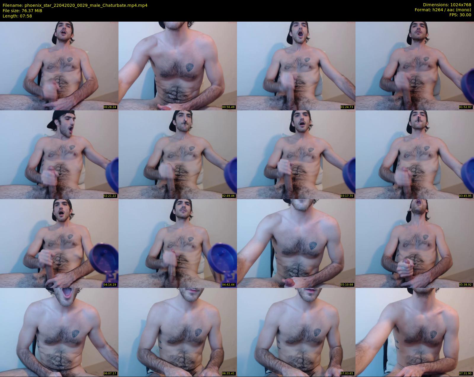 phoenix_star — 8 minute Chaturbate male cam show recording, 720p, Apr 22, 2020