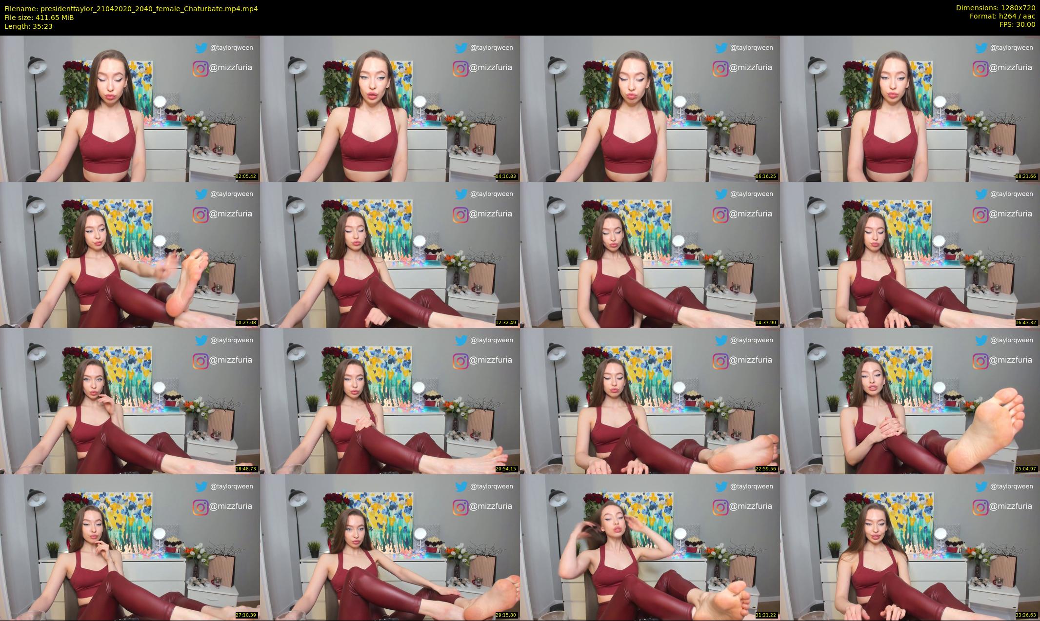 presidenttaylor — 36 minute Chaturbate female cam show recording, 720p, Apr 21, 2020