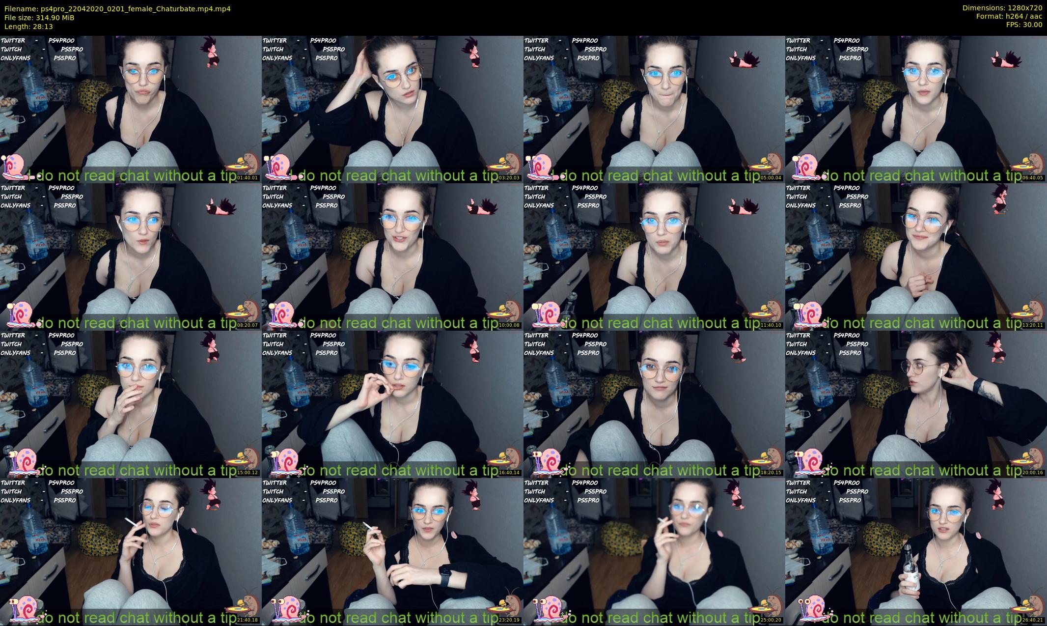 ps4pro — 29 minute Chaturbate female cam show recording, 720p, Apr 22, 2020